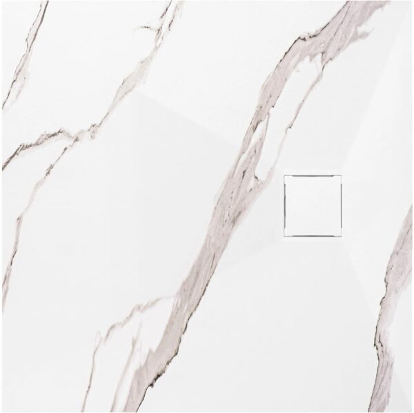 CĂDIȚA DUȘ MAGNUM CARRARA WHITE 90x90
