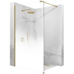 PARAVAN DE DUȘ AERO OMBRE GOLD BRUSH WHITE 120