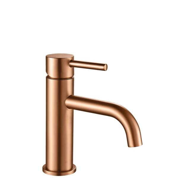 Baterie Lavoar Lungo Copper brushed periat mat low