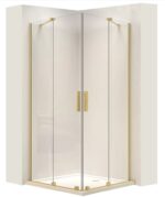 CABINA DE DUȘ MONTANA BRUSH GOLD 90x90