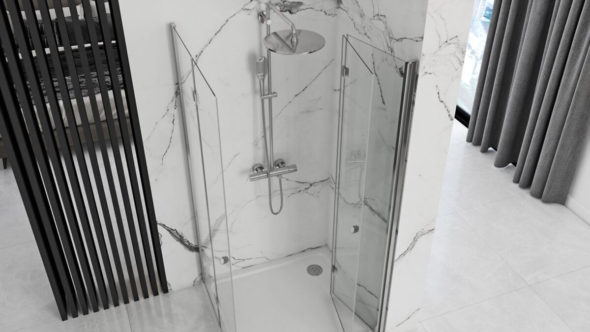 CABINA DE DUȘ FOLD N2 CHROME 70 - imagine 3