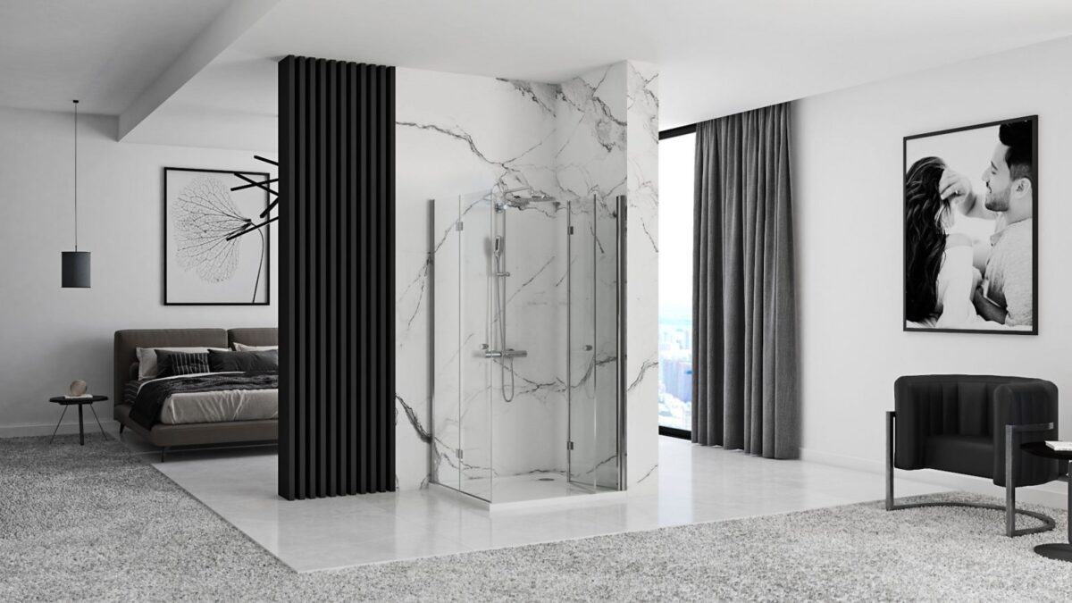 CABINA DE DUȘ FOLD N2 CHROME 70 - imagine 4