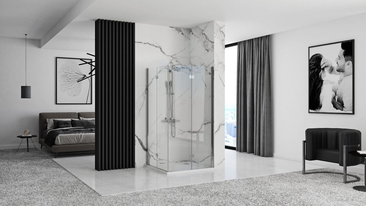 CABINA DE DUȘ FOLD N2 CHROME 70 - imagine 6