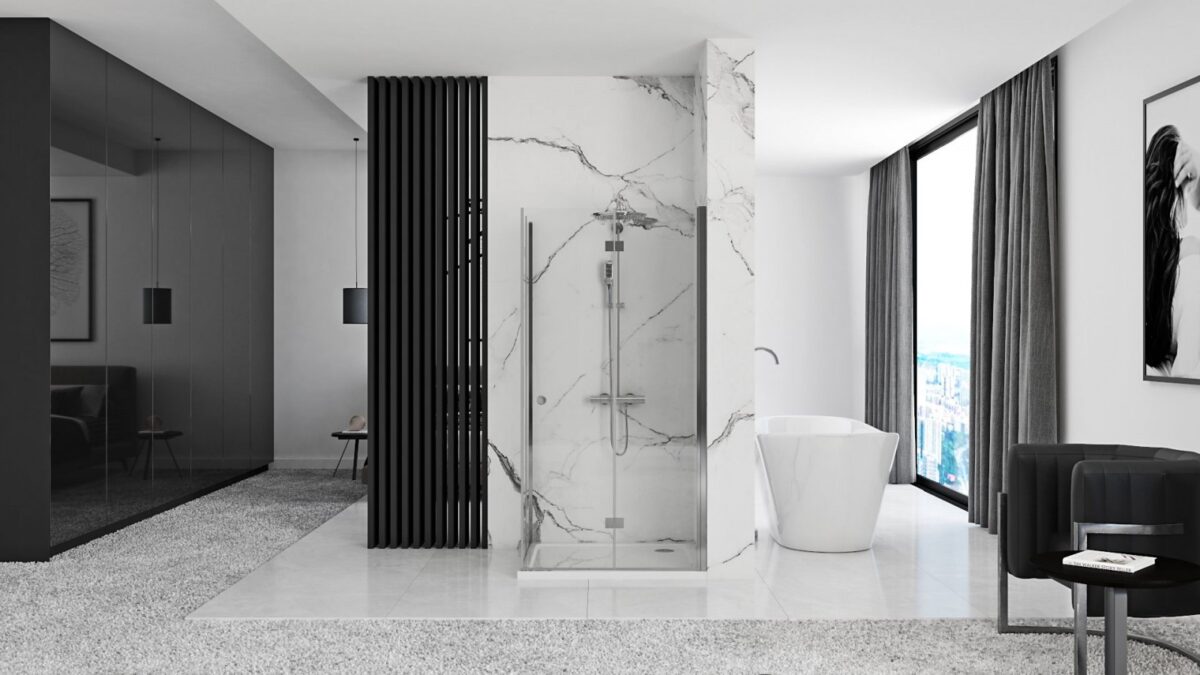 CABINA DE DUȘ FOLD N2 CHROME 70 - imagine 12