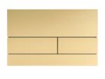 CLAPETA BUTON DE ACTIONARE PENTRU REZERVOR INCASTRAT STEEL AUR GOLD MAT BRUSHED PERIAT