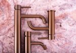 Baterie Lavoar Lungo Copper brushed periat mat low - imagine 3