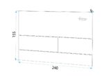 CLAPETA BUTON DE ACTIONARE PENTRU REZERVOR INCASTRAT STEEL AUR GOLD MAT BRUSHED PERIAT - imagine 2