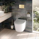CLAPETA BUTON DE ACTIONARE PENTRU REZERVOR INCASTRAT STEEL AUR GOLD MAT BRUSHED PERIAT - imagine 3
