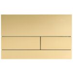 CLAPETA BUTON DE ACTIONARE PENTRU REZERVOR INCASTRAT STEEL AUR GOLD MAT BRUSHED PERIAT - imagine 7
