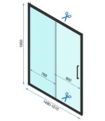 UȘA DE DUȘ RAPID SLIDE GOLD 110 — изображение 4