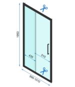 UȘA DE DUȘ RAPID SLIDE GOLD 110 — изображение 6