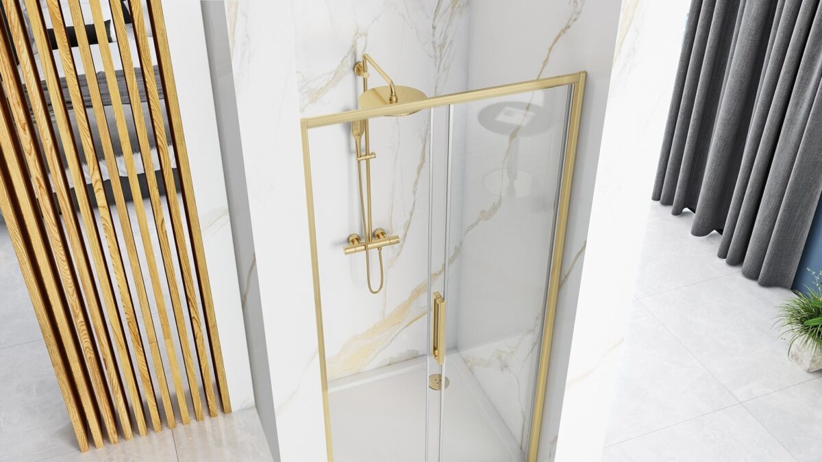 UȘA DE DUȘ RAPID SLIDE GOLD BRUSH 130 - imagine 3