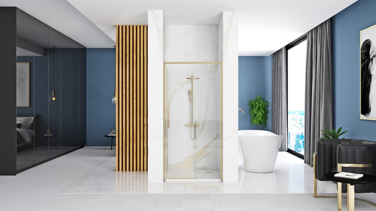 UȘA DE DUȘ RAPID SLIDE GOLD BRUSH 130 - imagine 8
