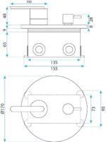 KIT DE DUȘ PENTRU RAMA DIN NICKEL ONTARIO JS-1180N - imagine 5