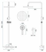 COLOANA DE DUȘ SAVIO LED TITANIUM — изображение 10