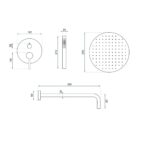 SET DE DUȘ INCASTRAT LUNGO GRIP GUN GREY+BOX - imagine 2