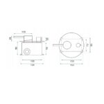 SET DE DUȘ INCASTRAT LUNGO GRIP GUN GREY+BOX - imagine 6