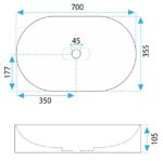 LAVOAR DIN CONGLOMERAT IRIS 71 WHITE MAT - imagine 3