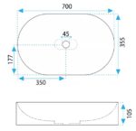 LAVOAR DIN CONGLOMERAT IRIS 71 GREY MAT — изображение 6