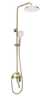 COLOANA DUȘ-CADA DROP GOLD BRUSHED AUR MAT PERIAT - imagine 2