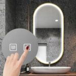 Oglinda LED OVL GOLD 50X100CM - imagine 3