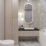 Oglinda LED OVL GOLD 50X100CM - imagine 4