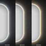 Oglinda LED OVL GOLD 50X100CM - imagine 5