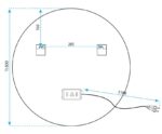 OGLINDA LED BLUETOOTH FFJ 80CM - imagine 7