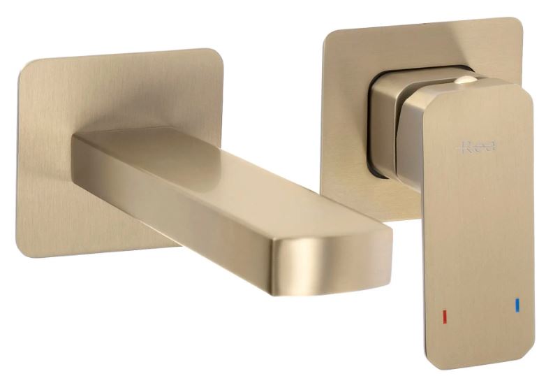 64424_0_11572 Baterie lavoar încastrată ARLO, auriu gold mat brushed periat - imagine 1