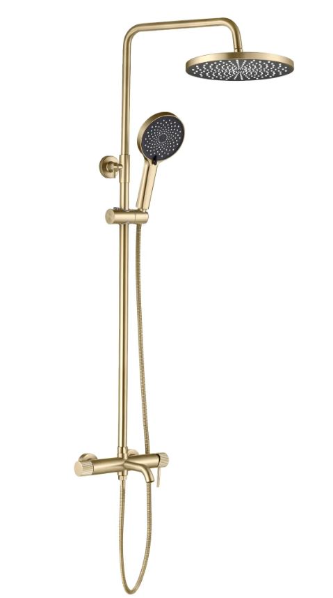 COLOANA DUȘ CADA LUNGO STRIPE GOLD BRUSH AUR MAT PERIAT