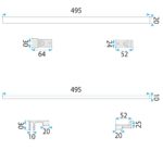 BRAT PENTRU PERETE RAPID SWING GOLD - imagine 2