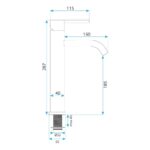 BATERIE LAVOAR FOSTER NICKEL BRUSHED PERIAT MAT HIGH - imagine 6