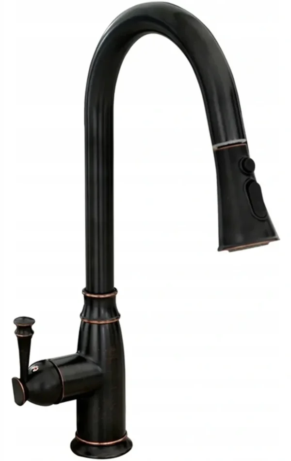 BATERIE DE BUCĂTĂRIE DECO OLD BLACK HIGH