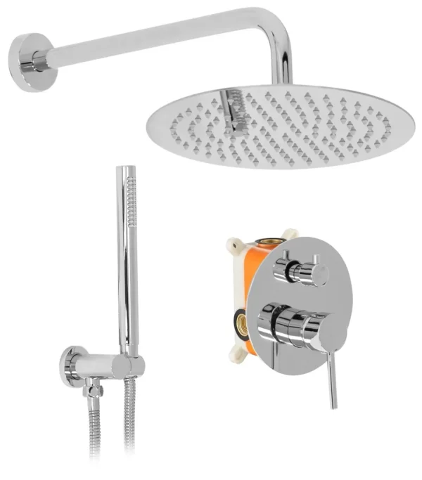 SET DE DUȘ INCASTRAT LUNGO CHROME+BOX