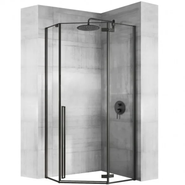 CABINA DE DUȘ DIAMOND BLACK 90x90