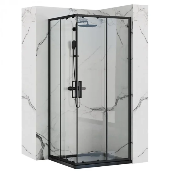 CABINA DE DUȘ PUNTO BLACK 80x80