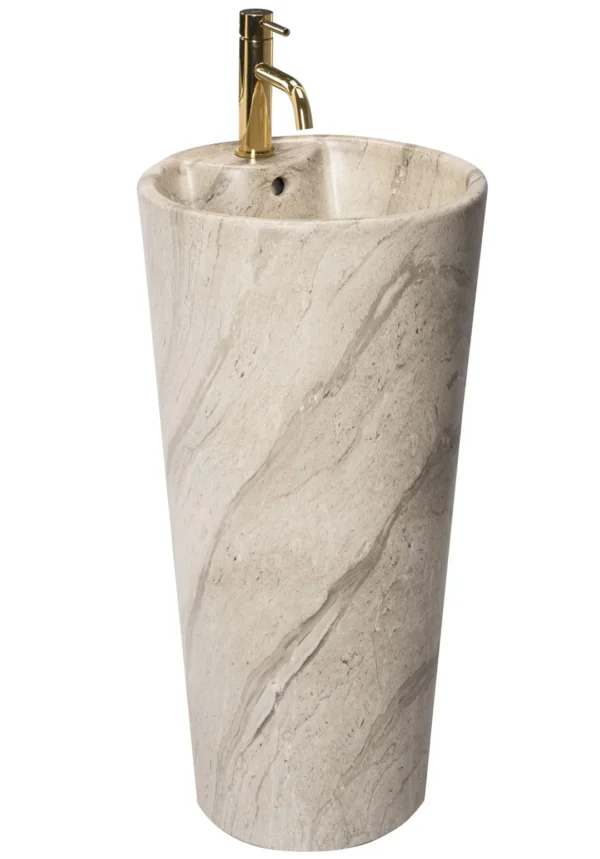 LAVOAR FREESTANDING BLANKA NATURAL MAT MARBLE
