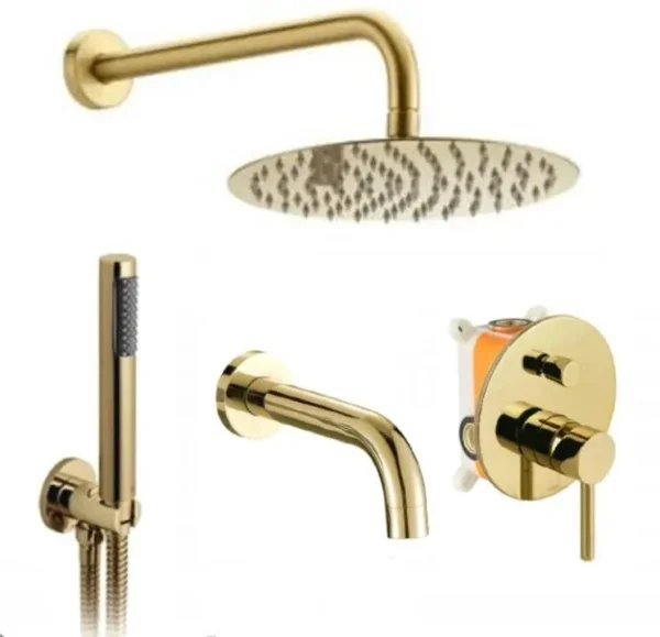 SET DE DUȘ INCASTRAT LUNGO GOLD+BOX