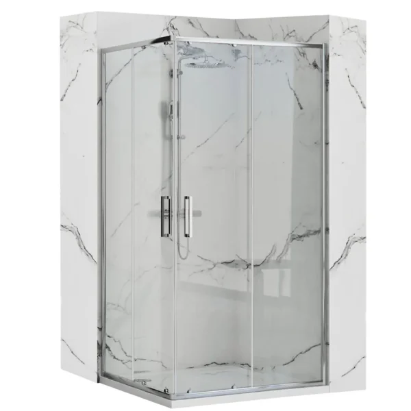 CABINA DE DUȘ PUNTO CHROME 80x100