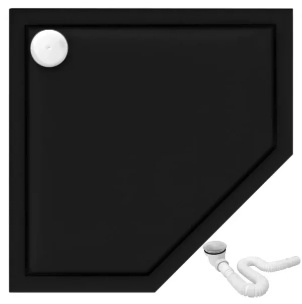 CĂDIȚA DE DUȘ DIAMOND BLACK 90x90