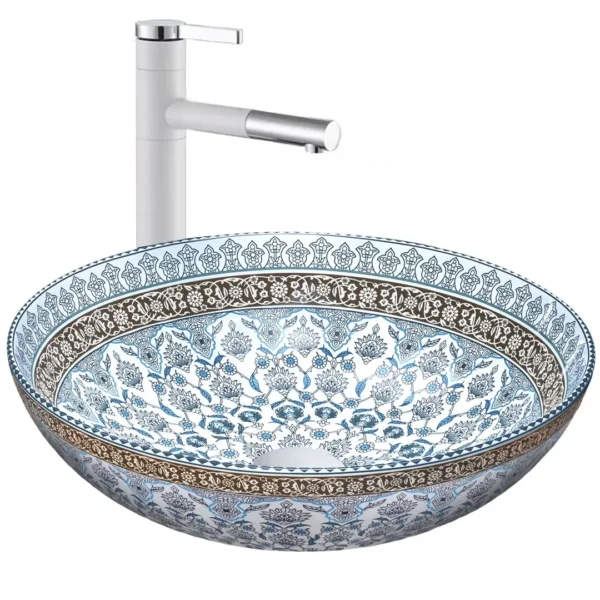 LAVOAR PE BLAT ARTE BLUE