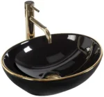 LAVOAR PE BLAT SOFIA BLACK GOLD EDGE