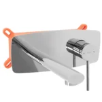BATERIE INCASTRATĂ OVAL CHROME+BOX