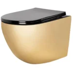 VAS WC CARLO FLAT MINI GOLD BLACK