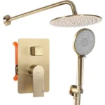 SET DE DUȘ INCASTRAT VERSO GOLD BRUSH+BOX