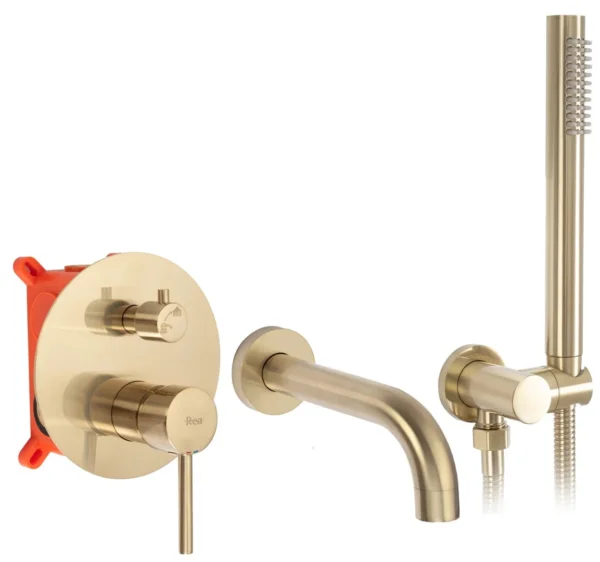 BATERIE INCASTRATĂ LUNGO GOLD BRUSH+BOX