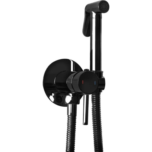 DUȘ IGIENIC PENTRU BIDEU LOOP LUNGO BLACK METALLIC