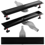 RIGOLA DUȘ NEOX SUPERFLOW BLACK 900