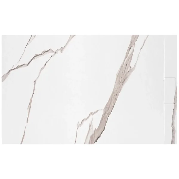 CĂDIȚA DUȘ BAZALT CARRARA WHITE 80x100
