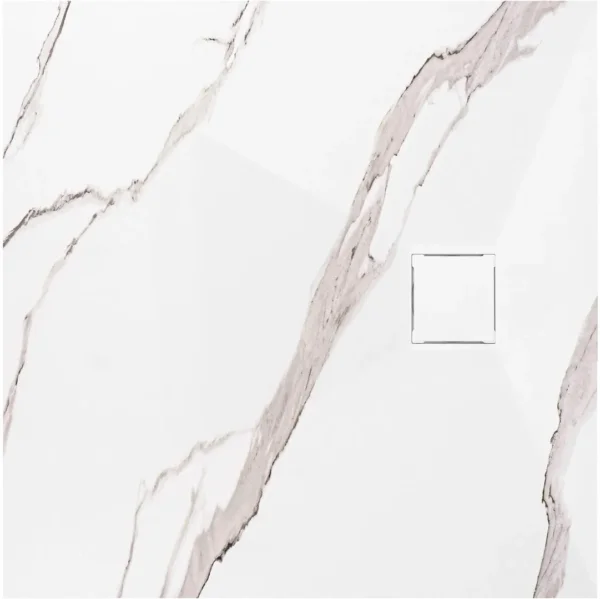 CĂDIȚA DUȘ MAGNUM CARRARA WHITE 90x90